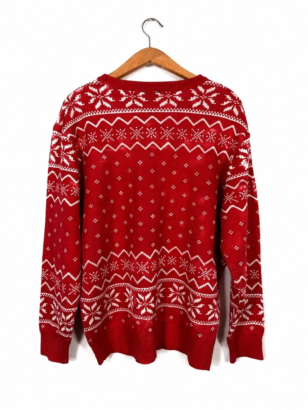 NWT Elf The Movie Ugly Christmas Sweater Red Fair Isle Buddy XL Holiday Buddy